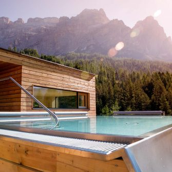 Swimming pool at Italian Alps Cycling Hotel Gran Paradiso