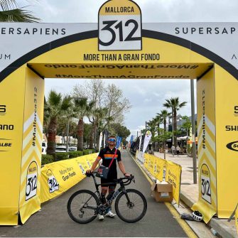 Cyclist a the start line of Mallorca 312