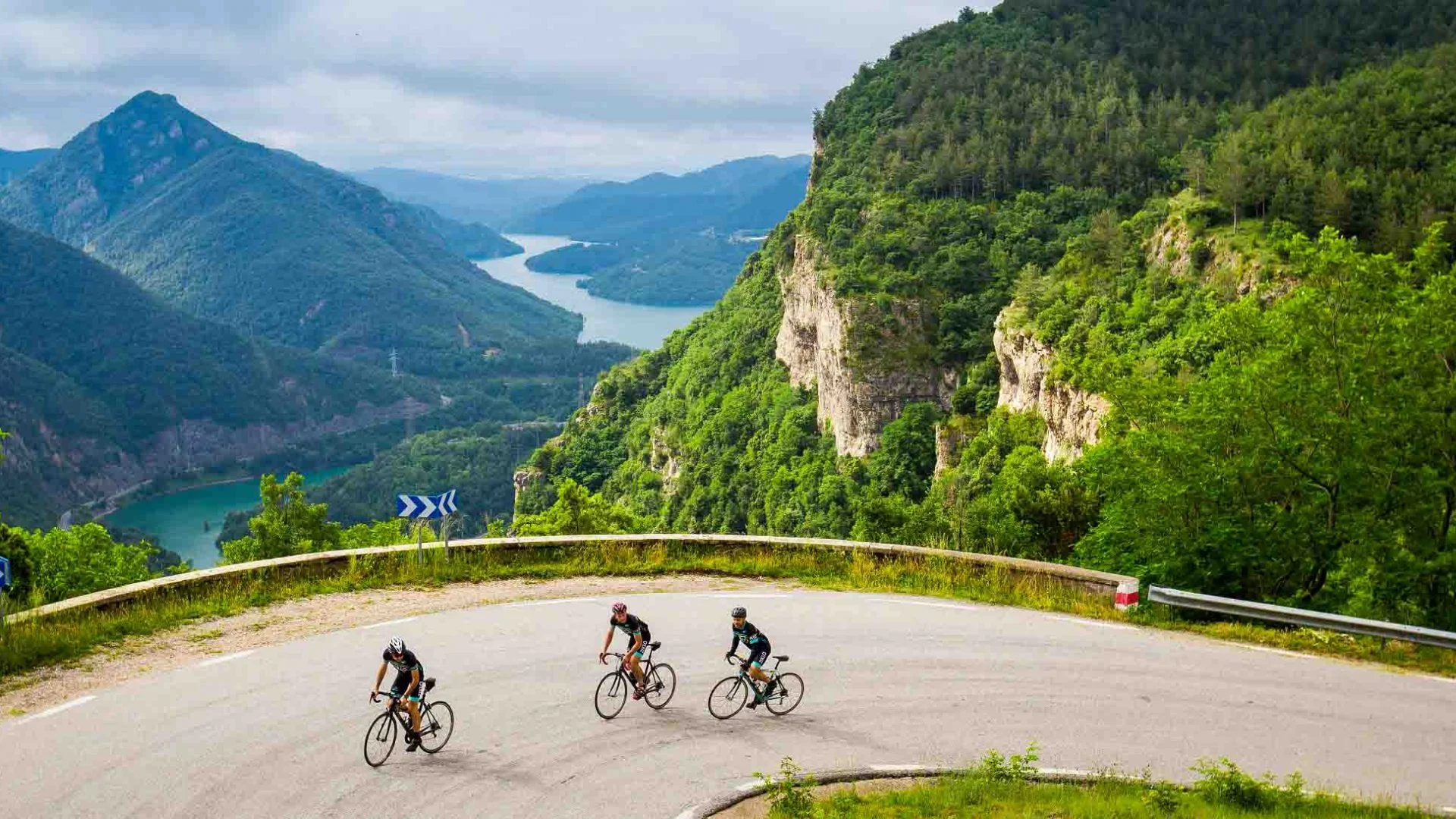 Cycling near Barcelona in the mountains