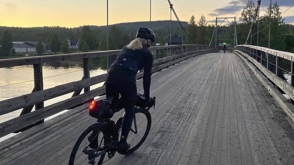 Leaving Grano, cycling across Scandinavia