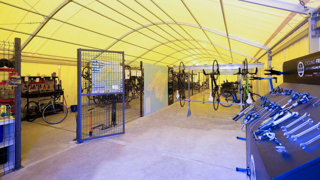 Bike garage at Hotel Club del Sol Mallorca