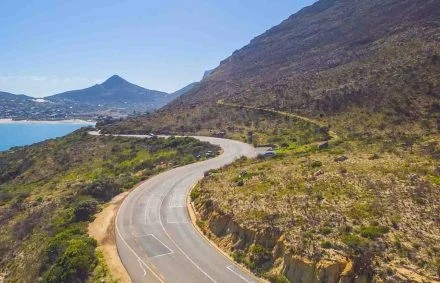 Road to Chapmans Peak, South Africa, an amazing place for a cycling holiday