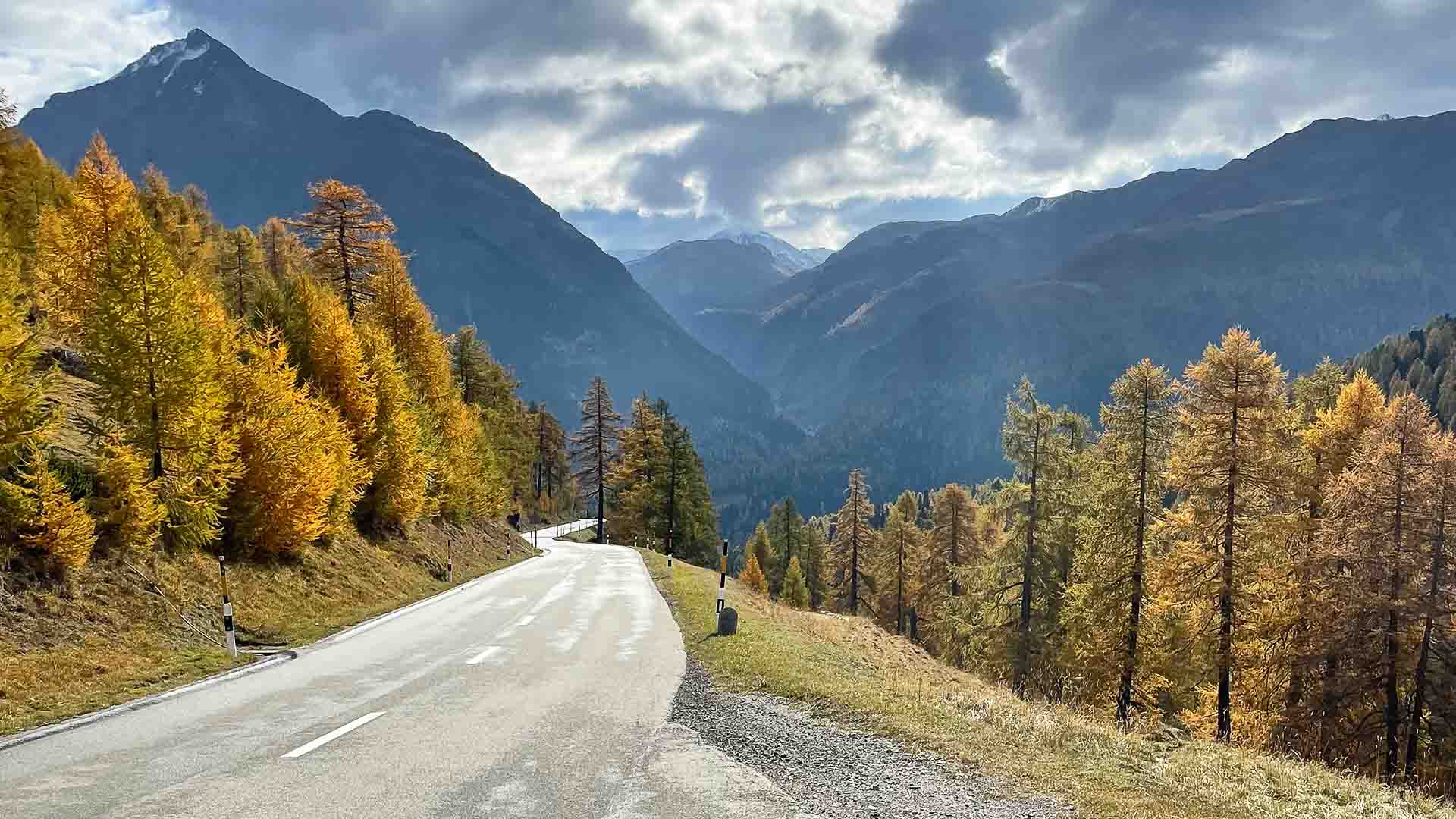 Road to the Albula Pass, Switzerland