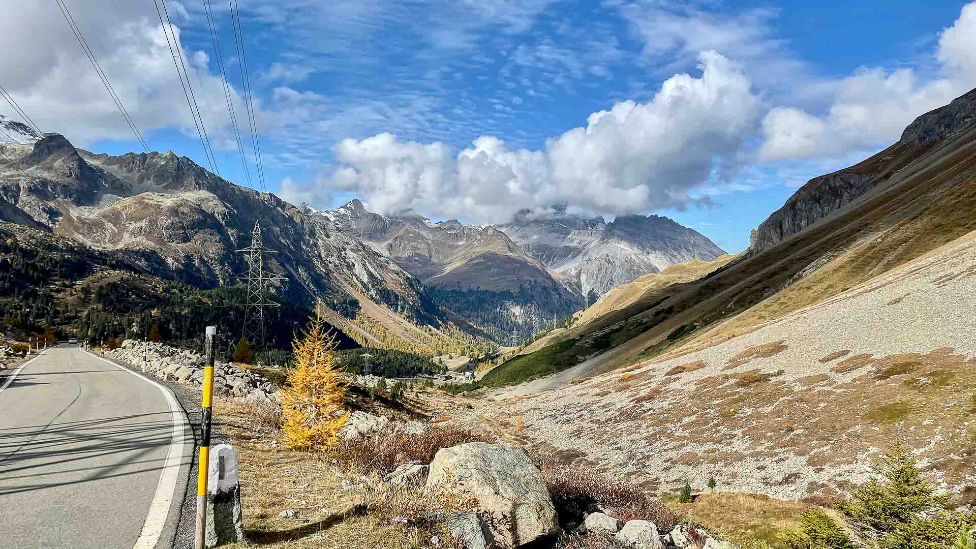 Road near the Albula Pass, Switzerland