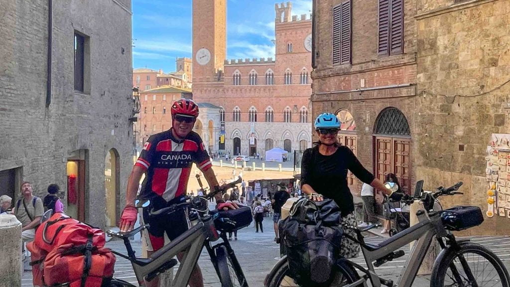 On an ebike tour in Italy