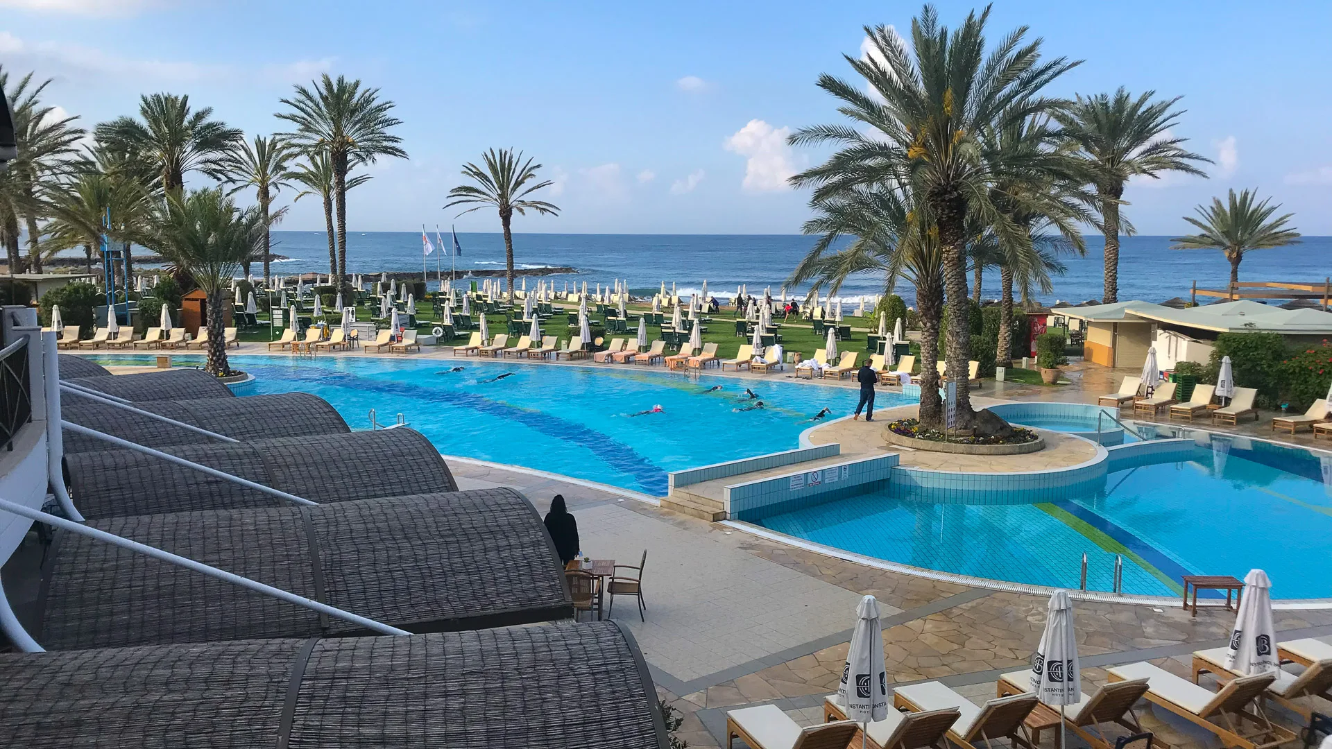 Swimming pool at the Athena Hotel