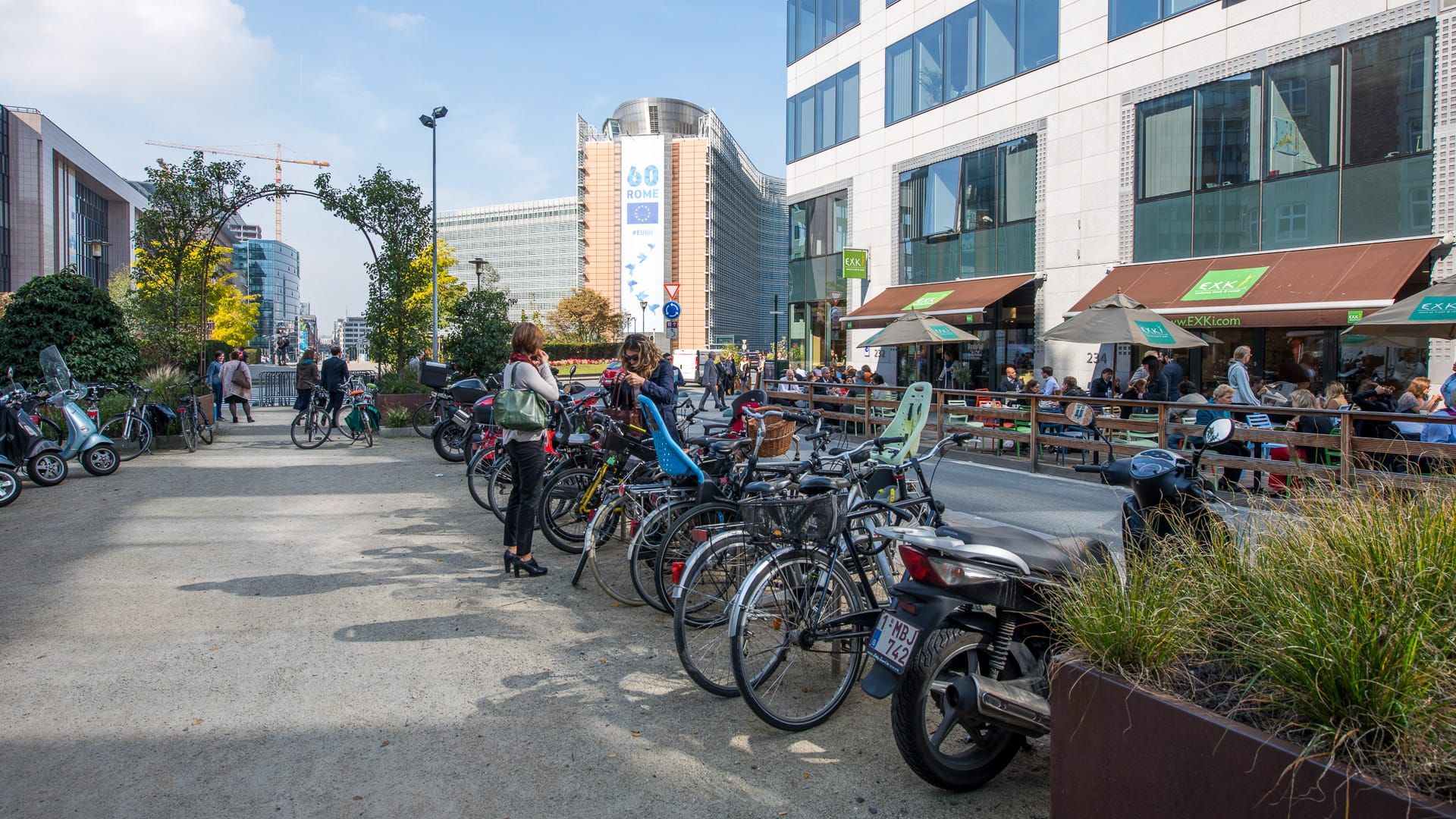 Sean of a cycle garage in biking brussels