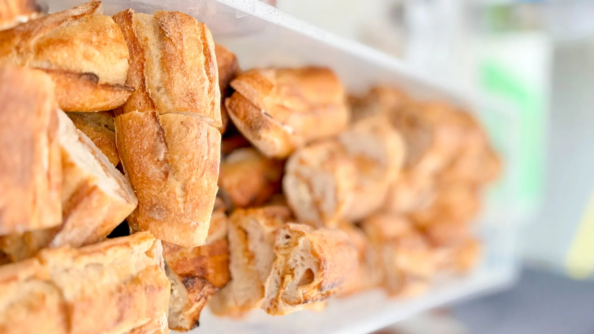 Baguette sandwiches ready for cyclists at a feed stop