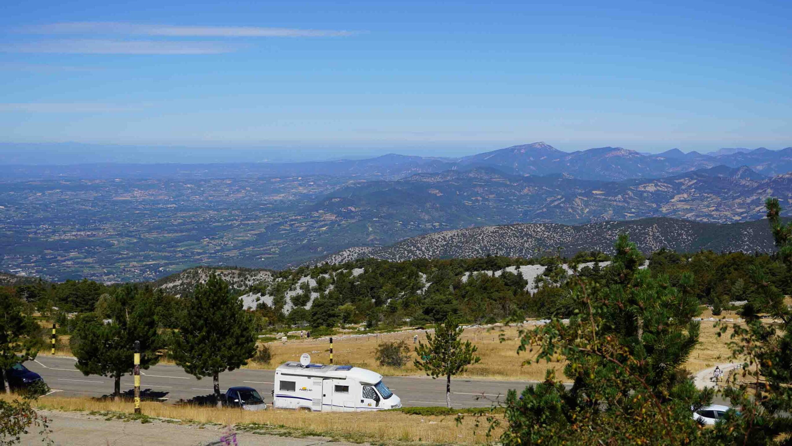 Far-reaching views across Provence from Ventoux