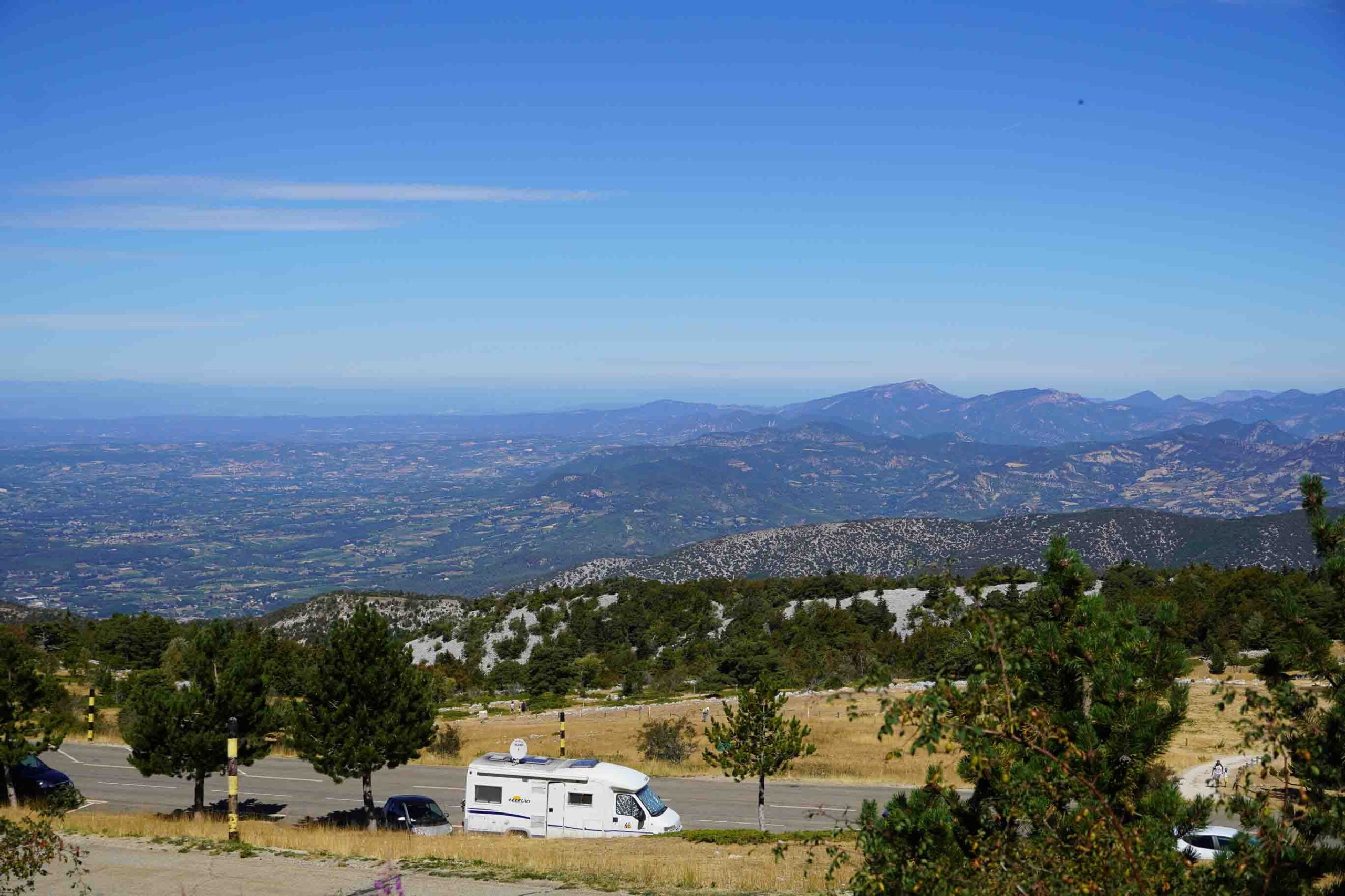 Far-reaching views across Provence from Ventoux