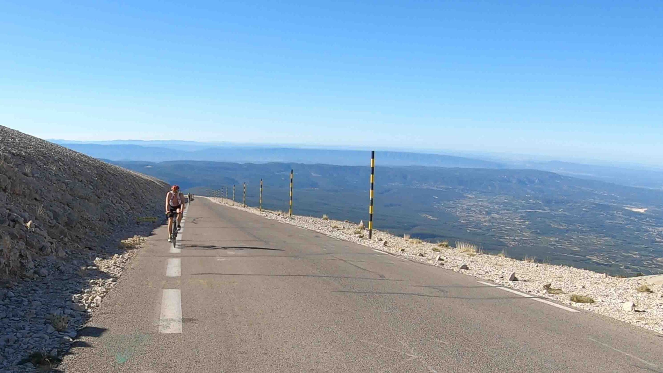 Spectacular views from the upper reaches of Ventoux's slopes