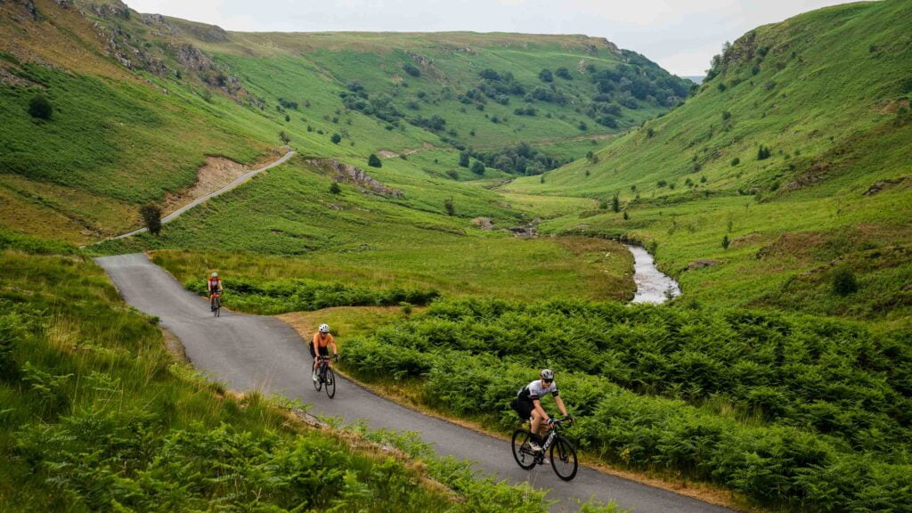 Cyclists on the Devil Dragon Ride, Wales