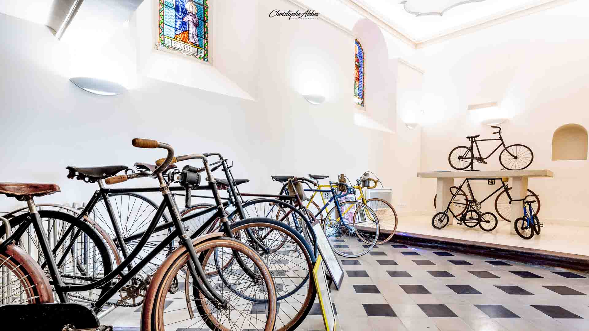 Cycling museum at Hotel Le Nesk