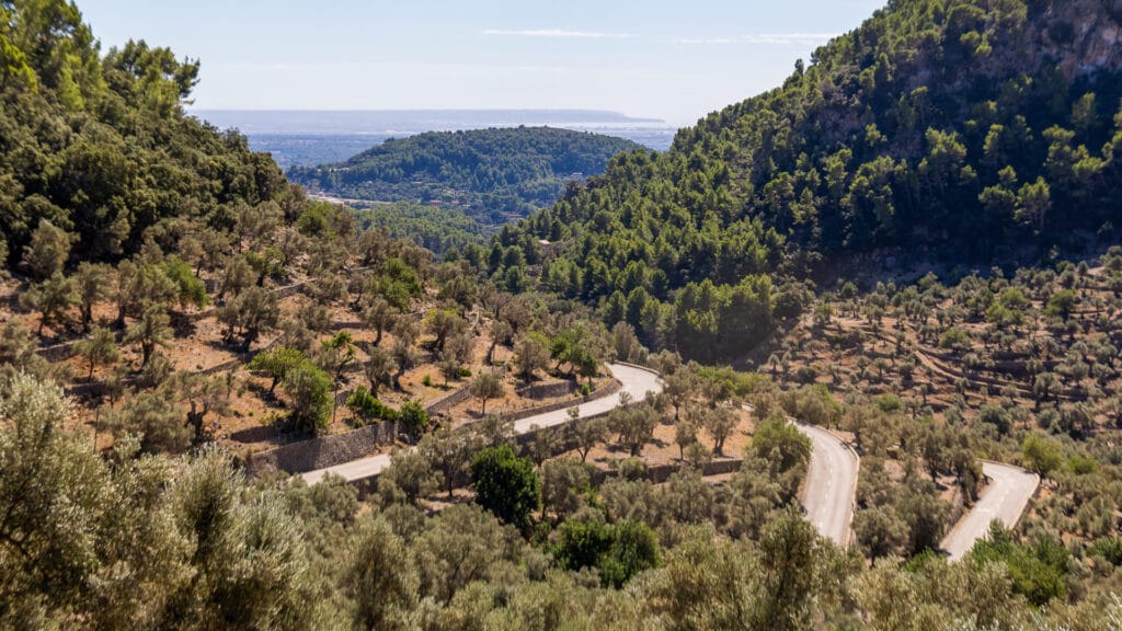 Coll du Soller climb in Mallorca