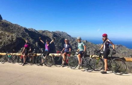 Women on a women only cycling holiday in Mallorca