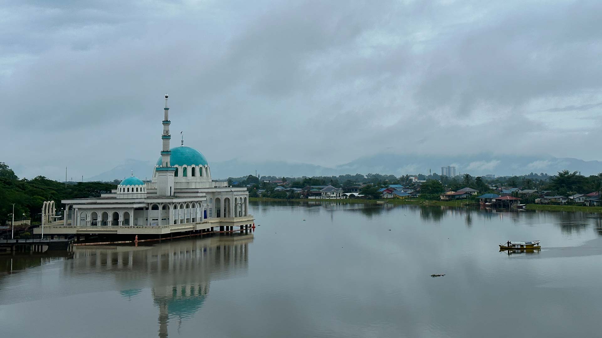 Floating Mosque on Sarawak River, Kuching