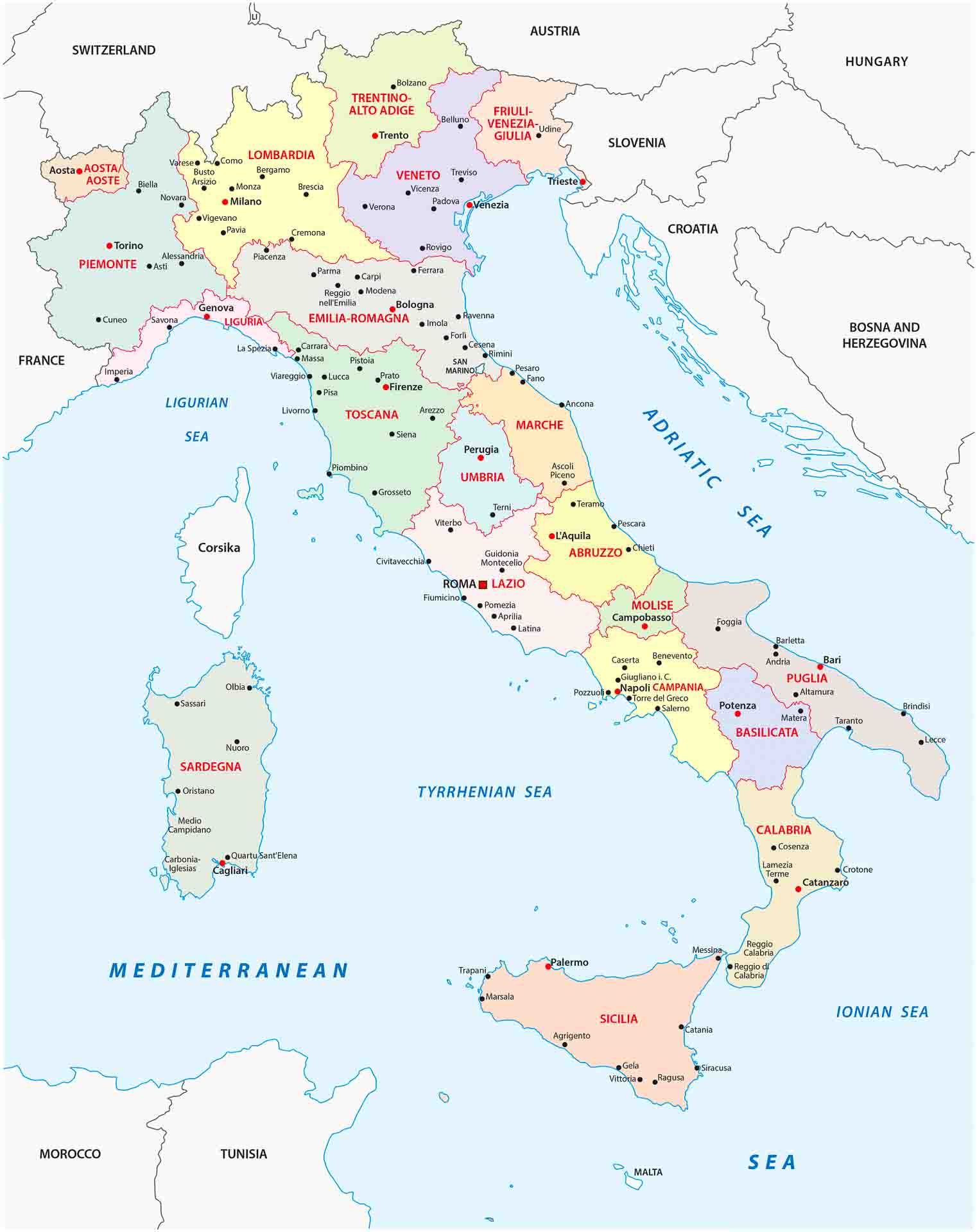 Map of Italy