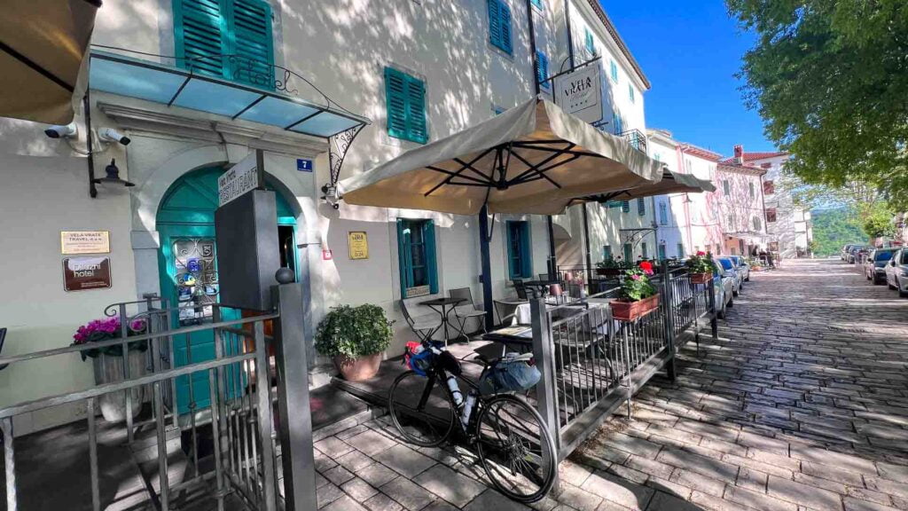Accomodation in Buzet, Croatia whilst road cycling the EuroVelo 8