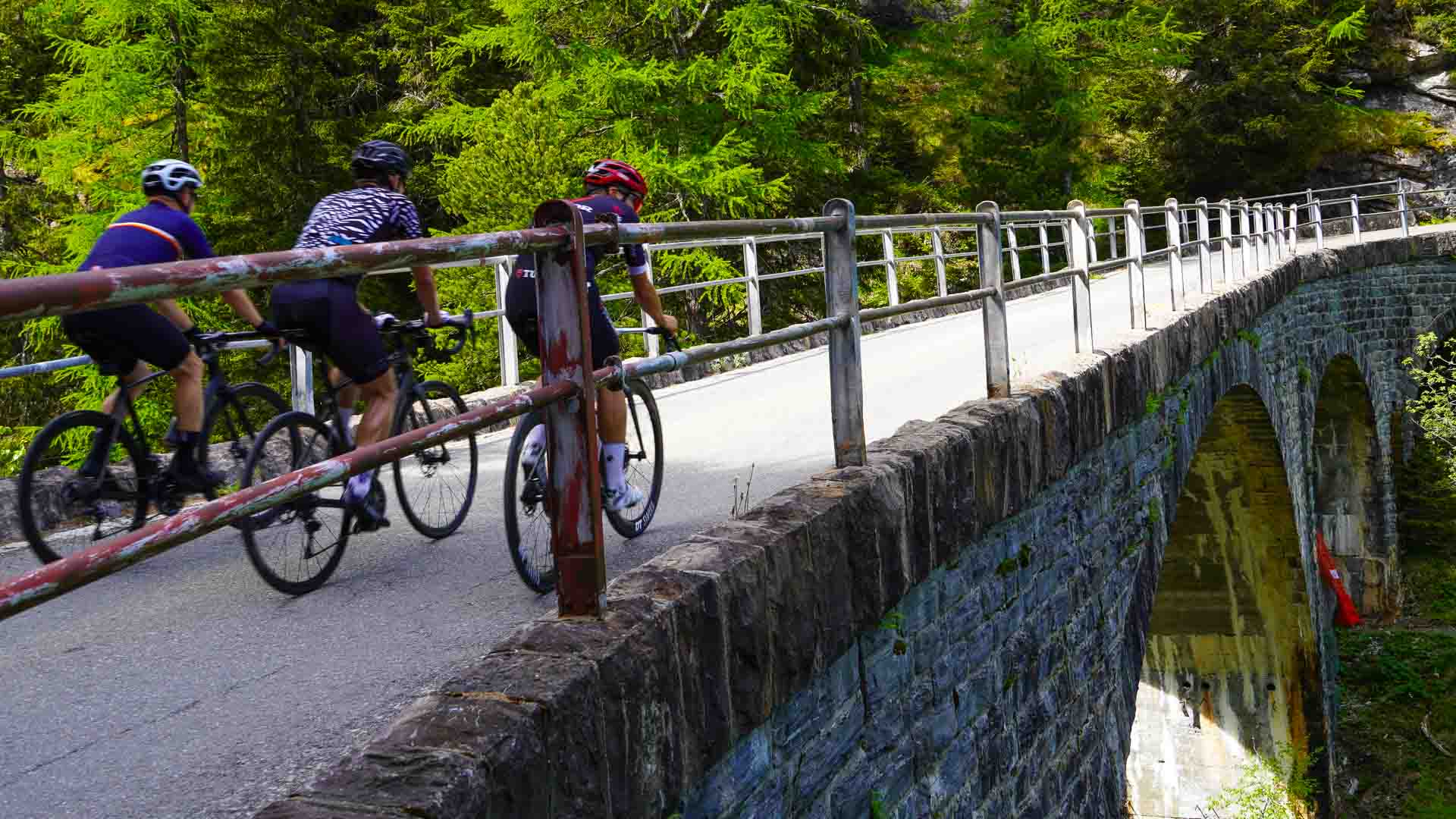 Bridge on the way up the climb
