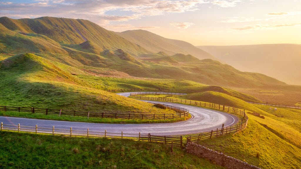 One of the best cycling holidays in the UK is in the Peak District, UK