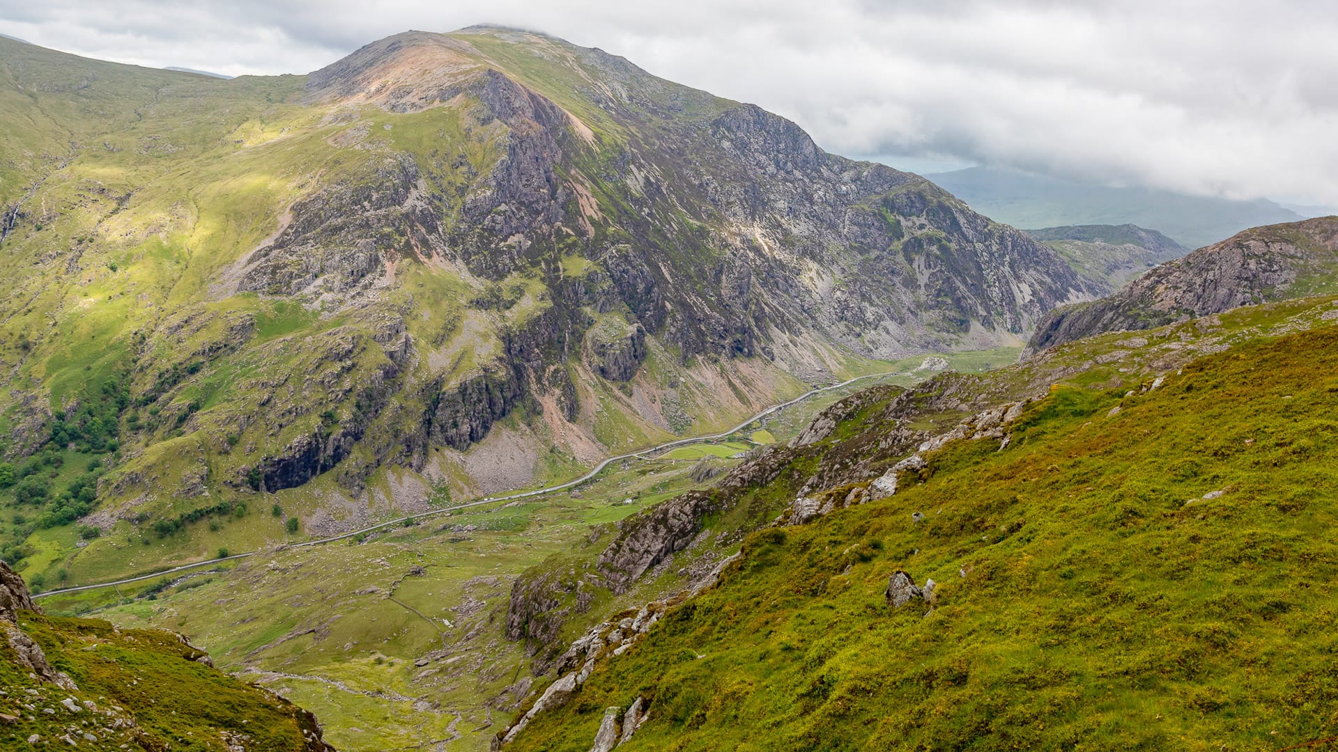 Llanberis Pass in the Snowdonia National Park, an exceptional cycling route