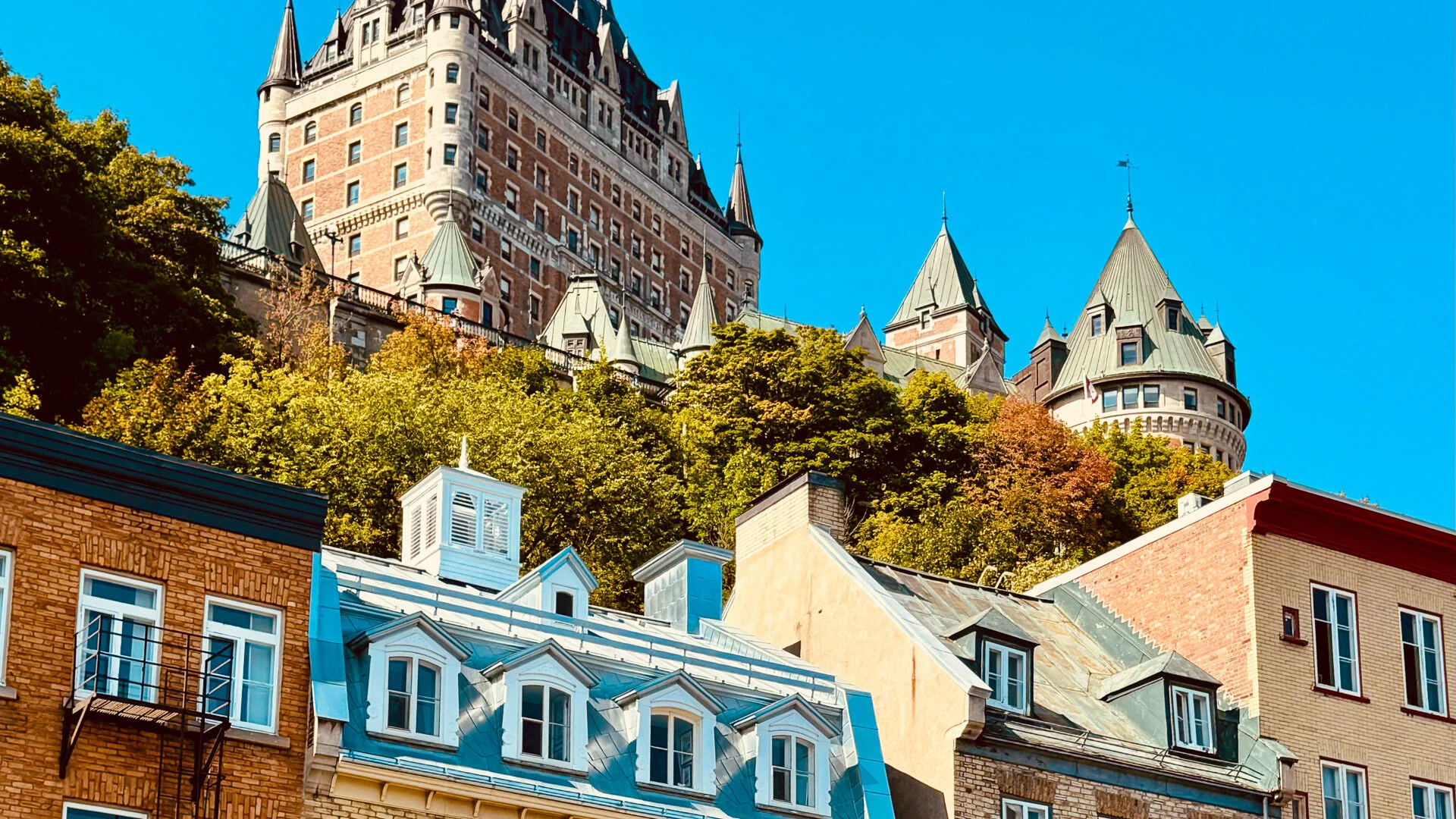 Le Château Frontenac from Champlain Street (photo credit- Geneviève Healey)