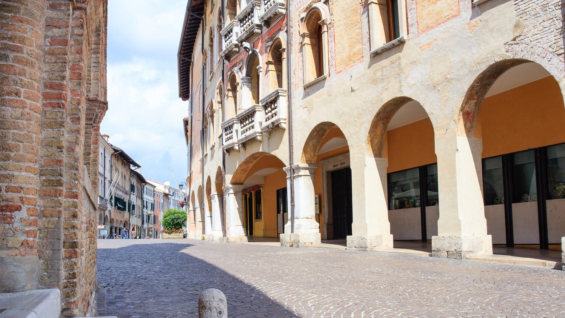 Building in St. Marco Square in Pordenone