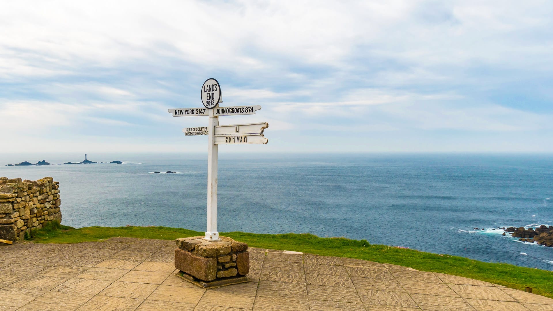 Lands end to John O'Groats sign