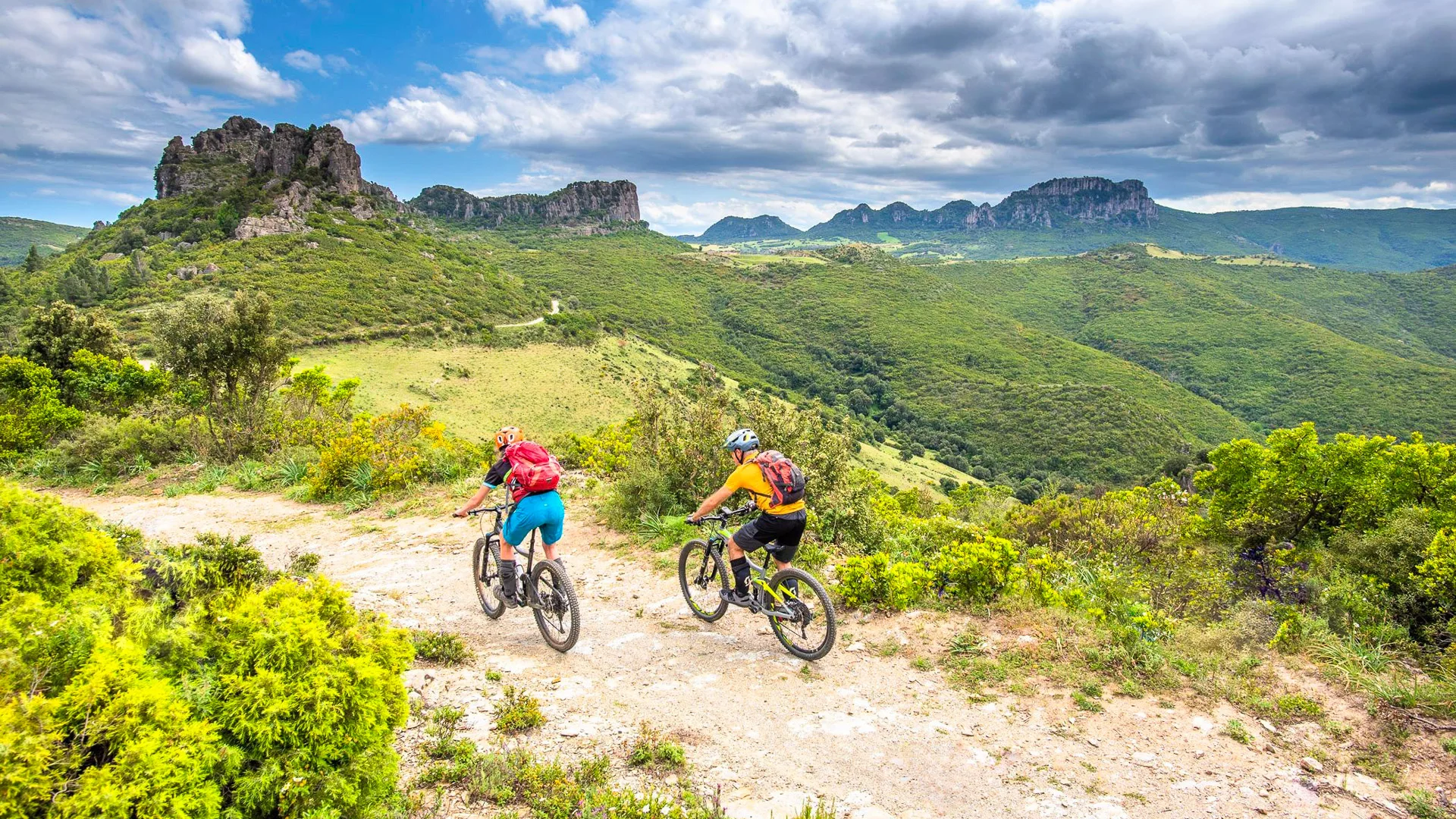 Cycling sardinias rugged rural interior