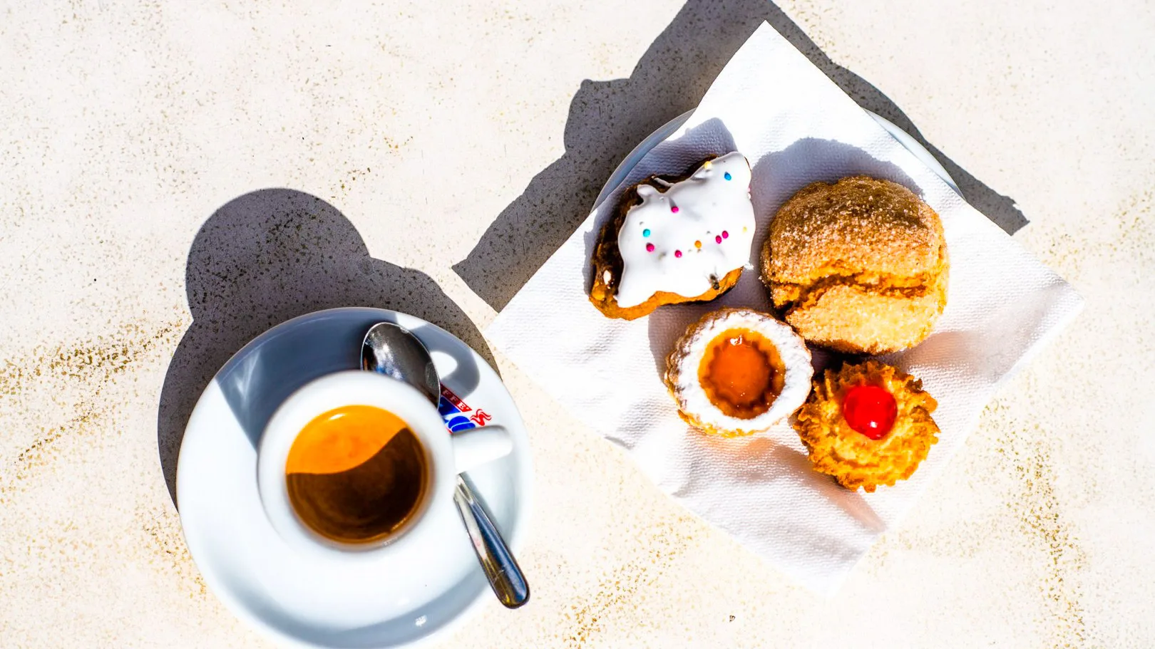 sardinian coffee and sweet treats