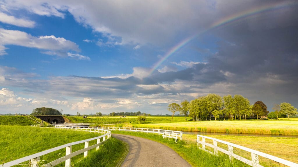 a rainbow in the netherlands