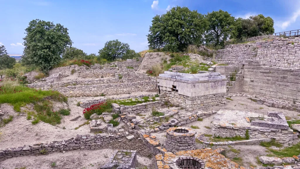 The ancient ruins of troy in Turkey