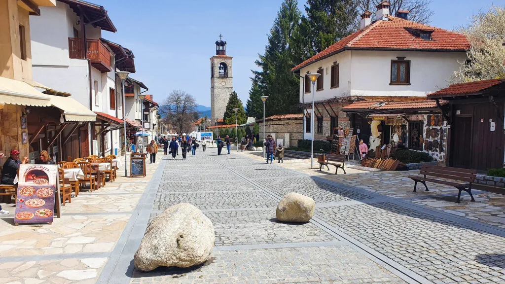 The Bulgarian mountain resort of Bankso