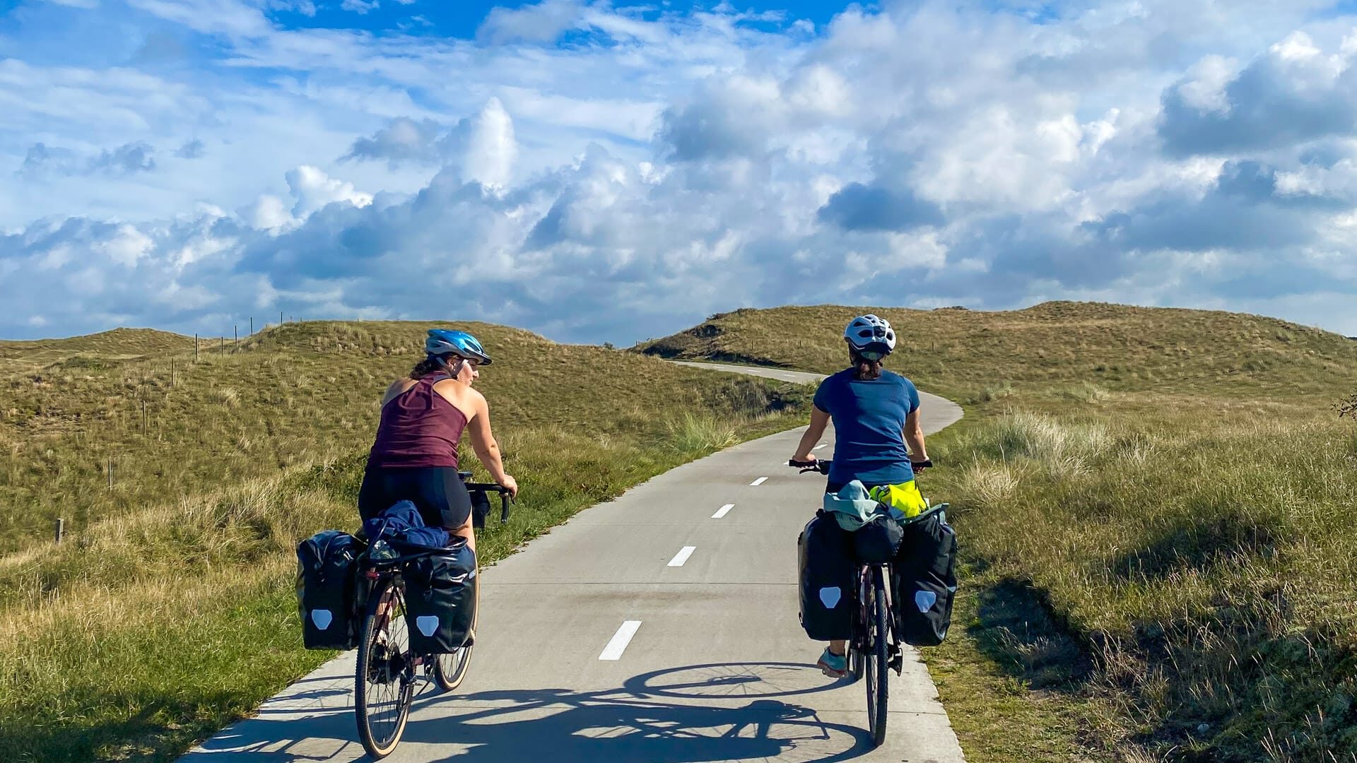 cycling in the netherlands on texel islands cyclepaths