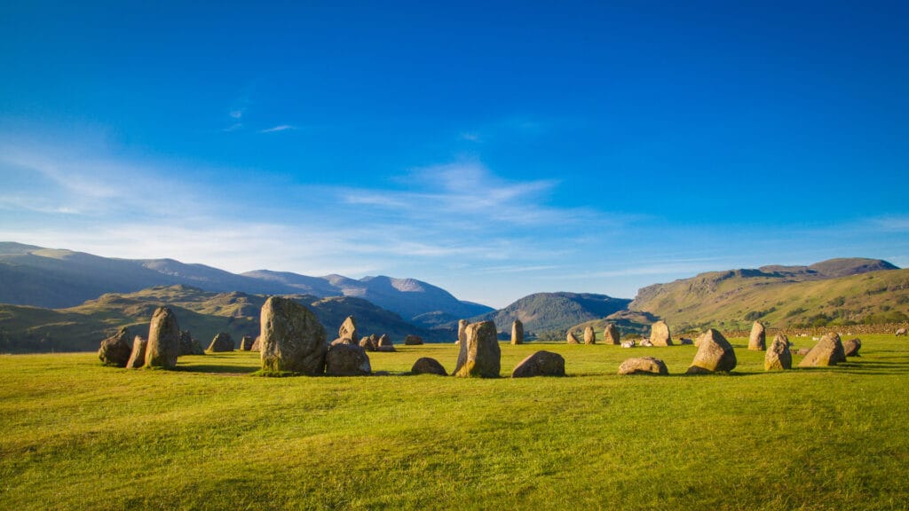 Castlerigg stone circle in the Lake District 