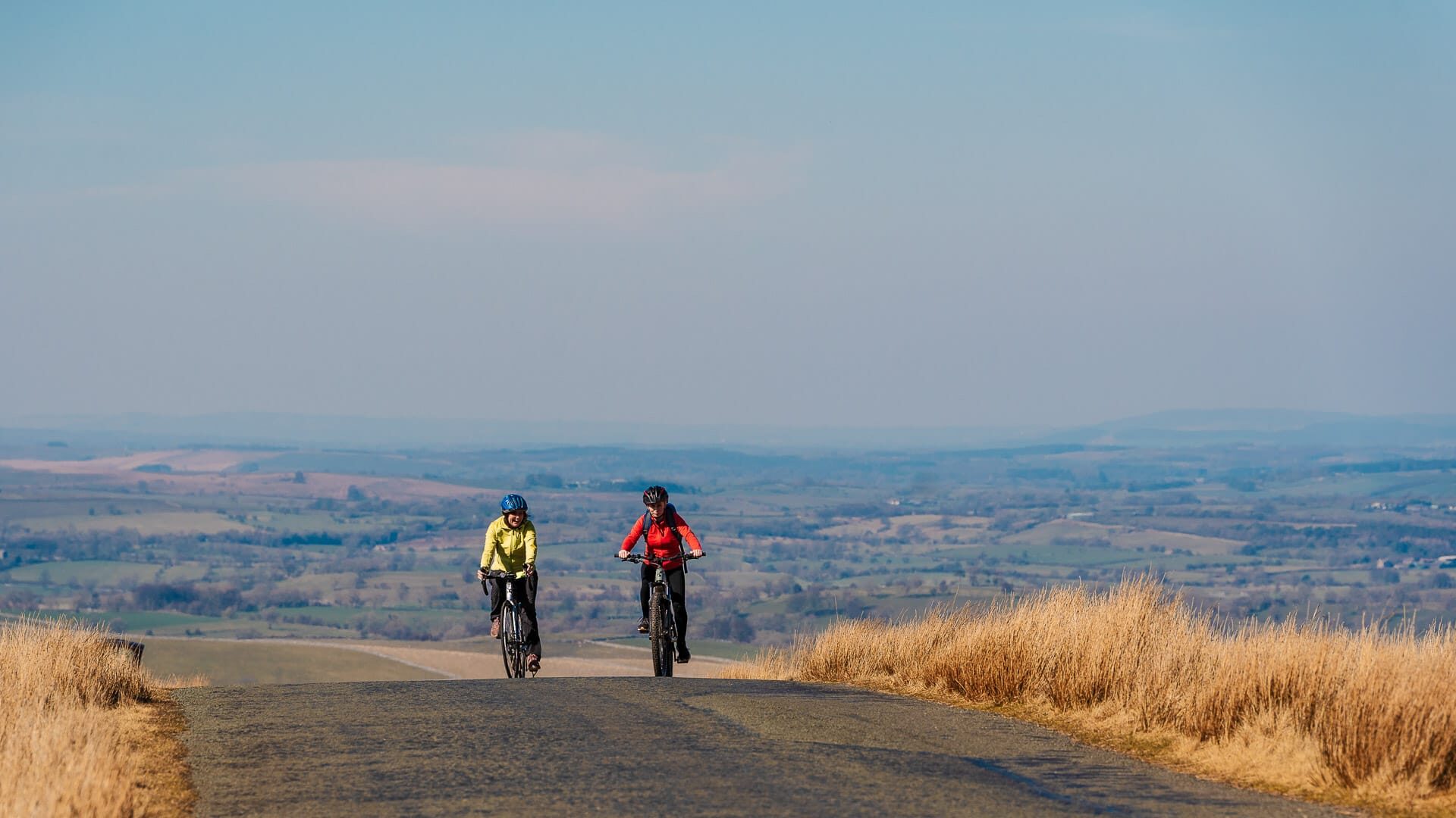 Quiet, low traffic roads and open moors on the C2C cycle route