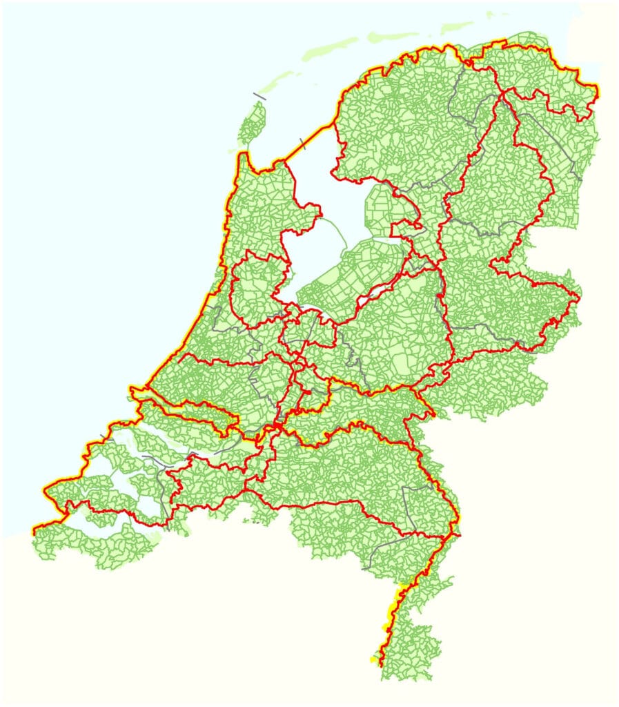 map of netherlands cycling routes
