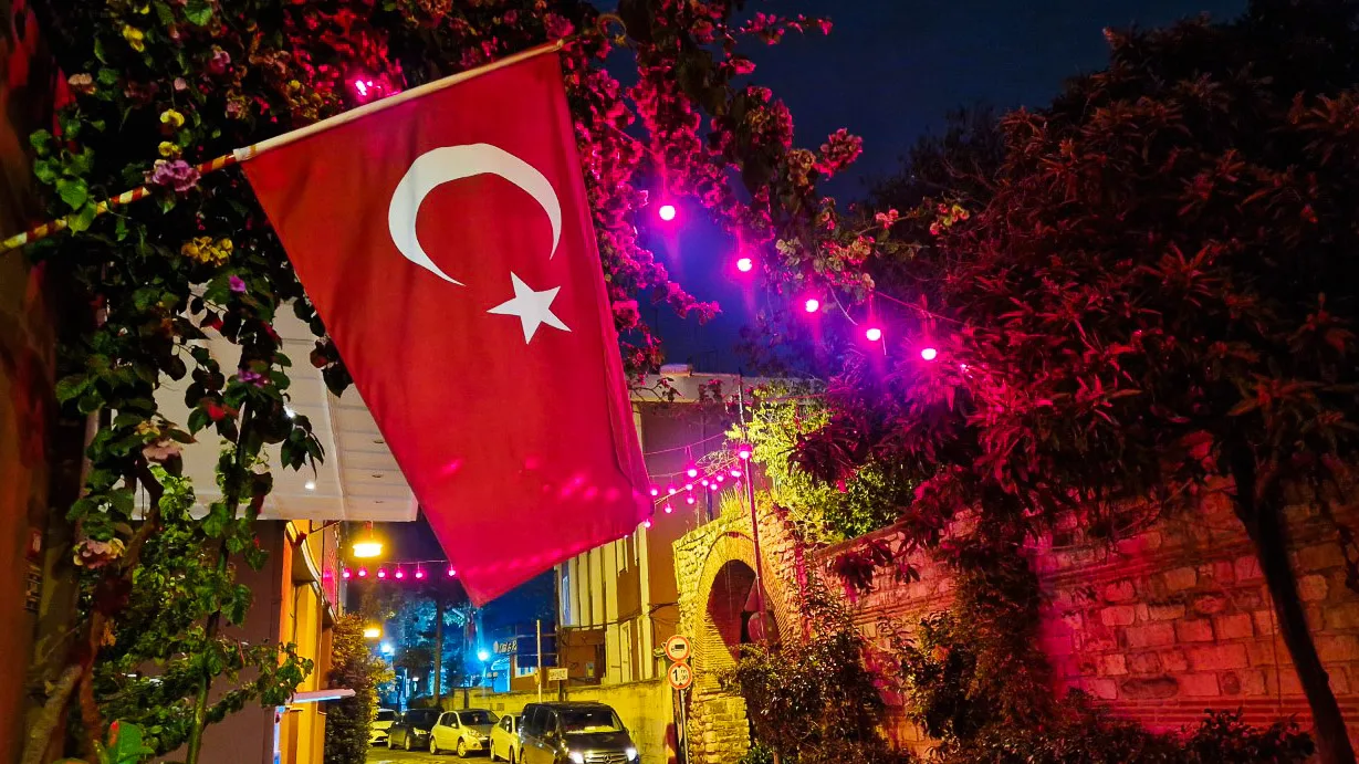 A turkish flag