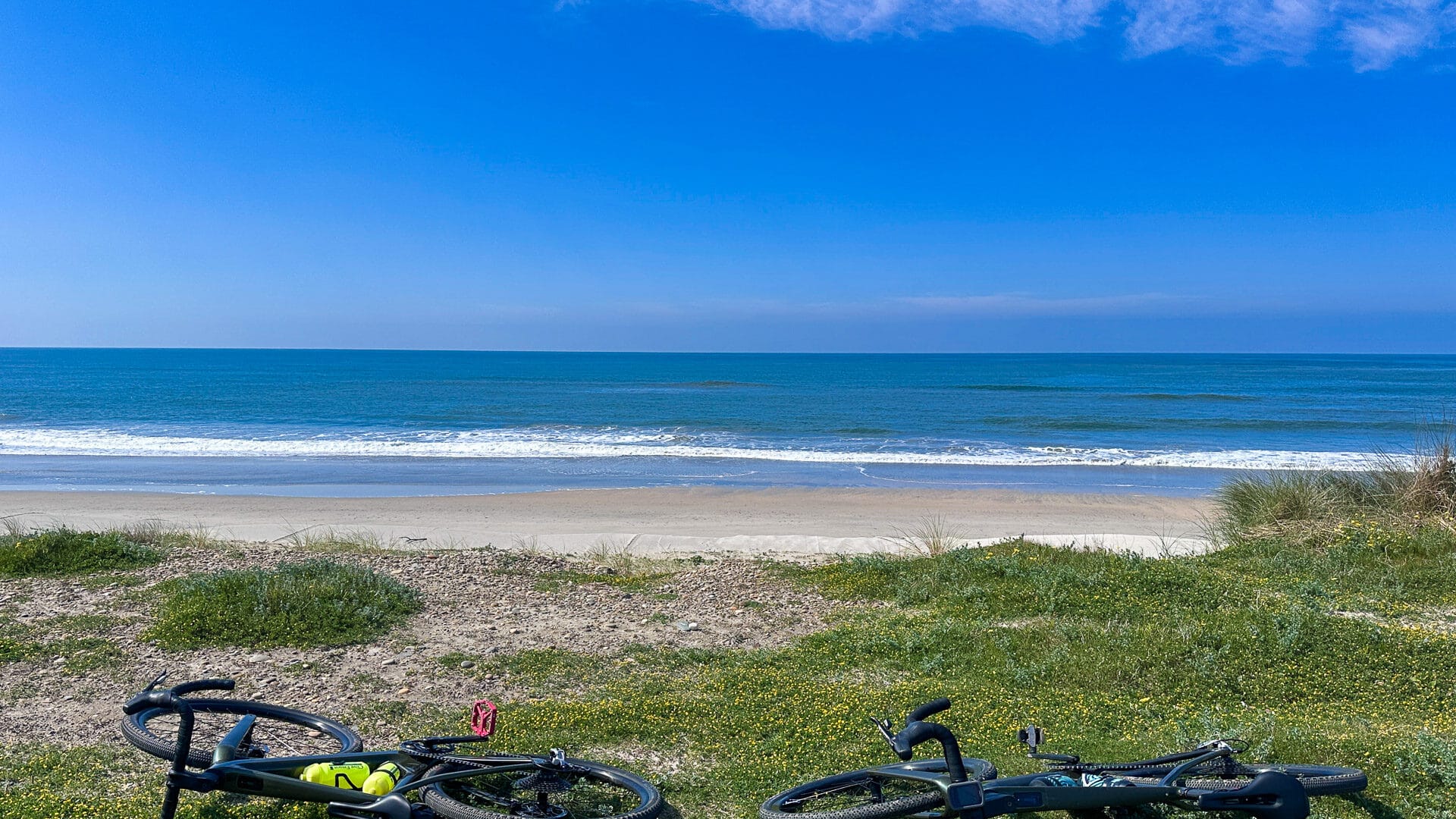 Gravel bikes on portugals atlantic coast