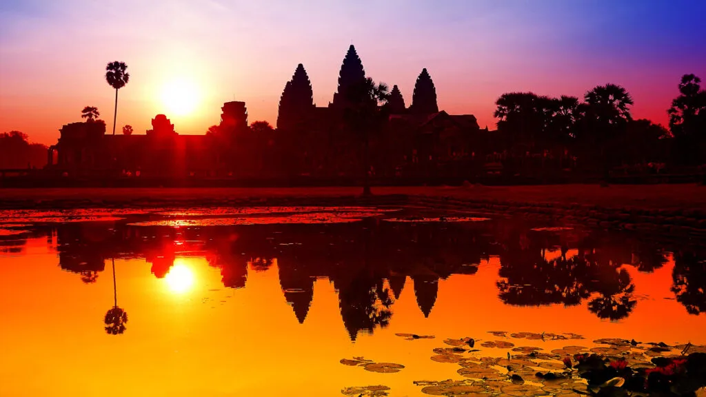 Angkor Wat sunrise at Siem Reap. Cambodia