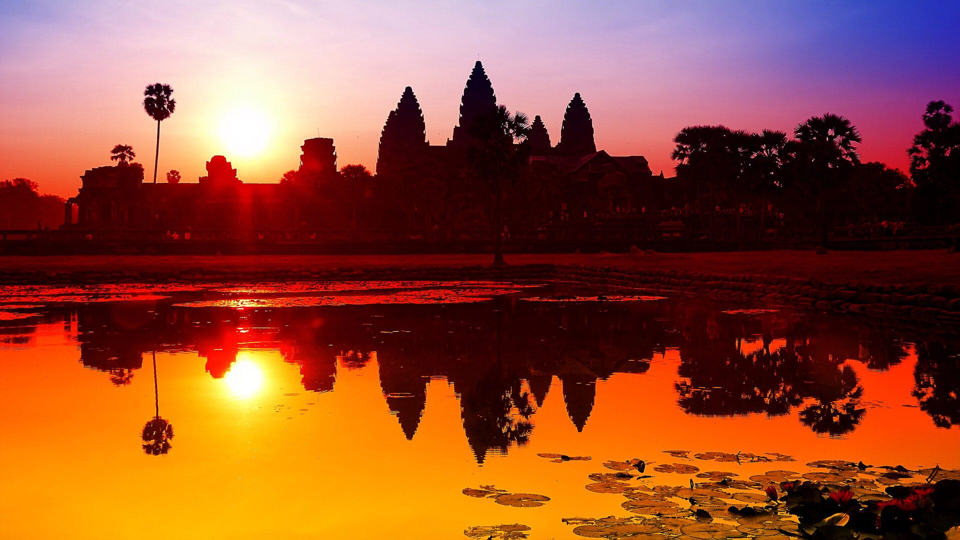 Angkor Wat sunrise at Siem Reap. Cambodia