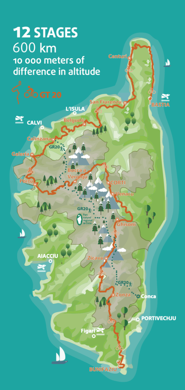 map of the GT20 