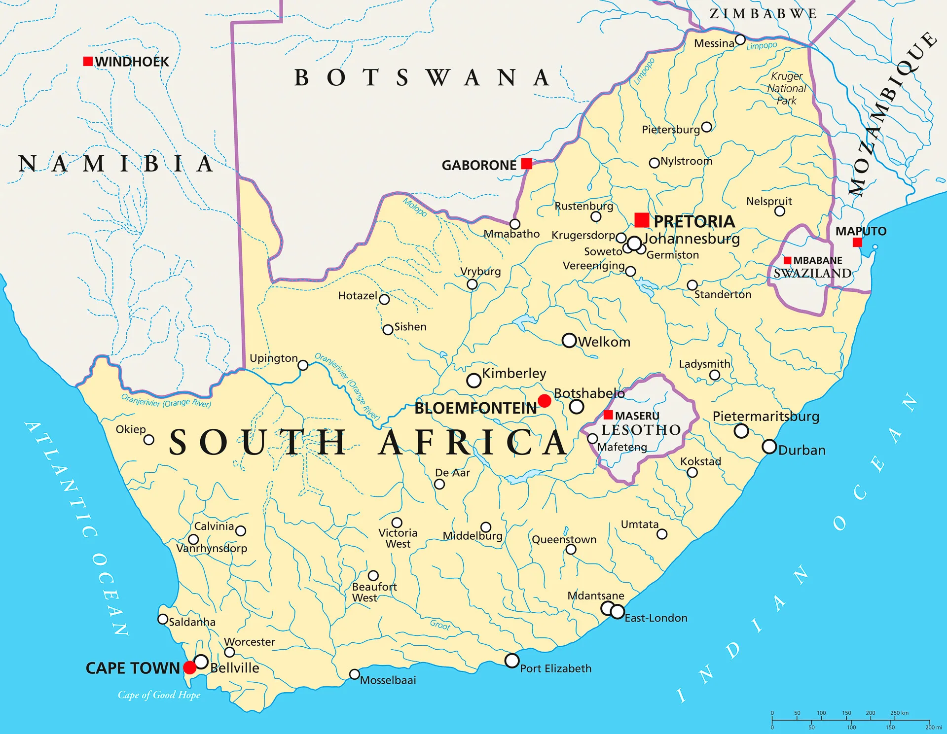 South africa map