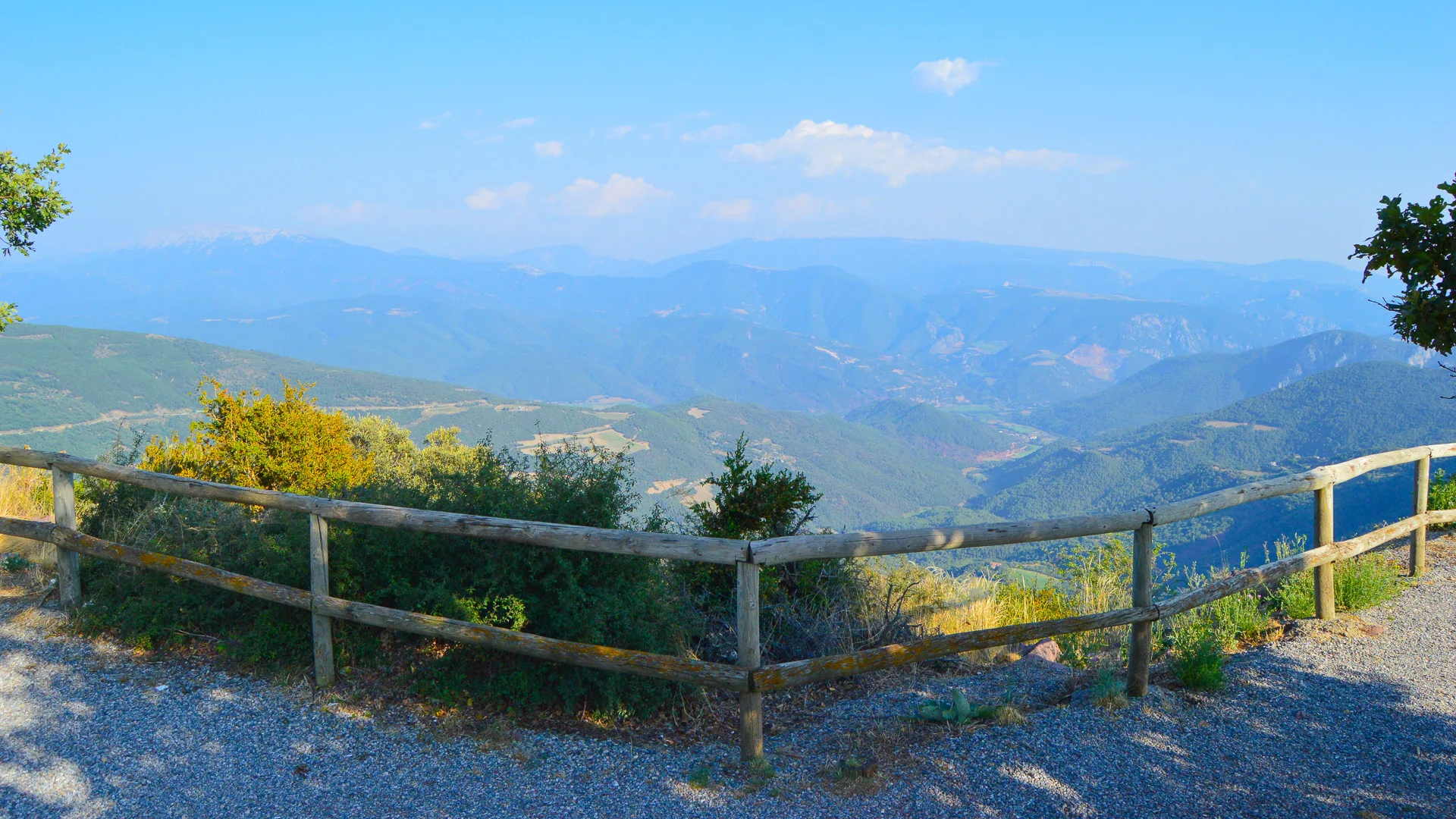 Scenic view from Mirador de Guils del Cantó overlooking the Pyrenees mountains