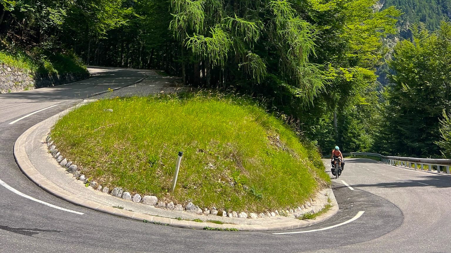Vrsic Pass hairpin