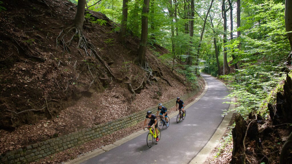Sven Nys & some friends check out the route of the Sven Nys Classic