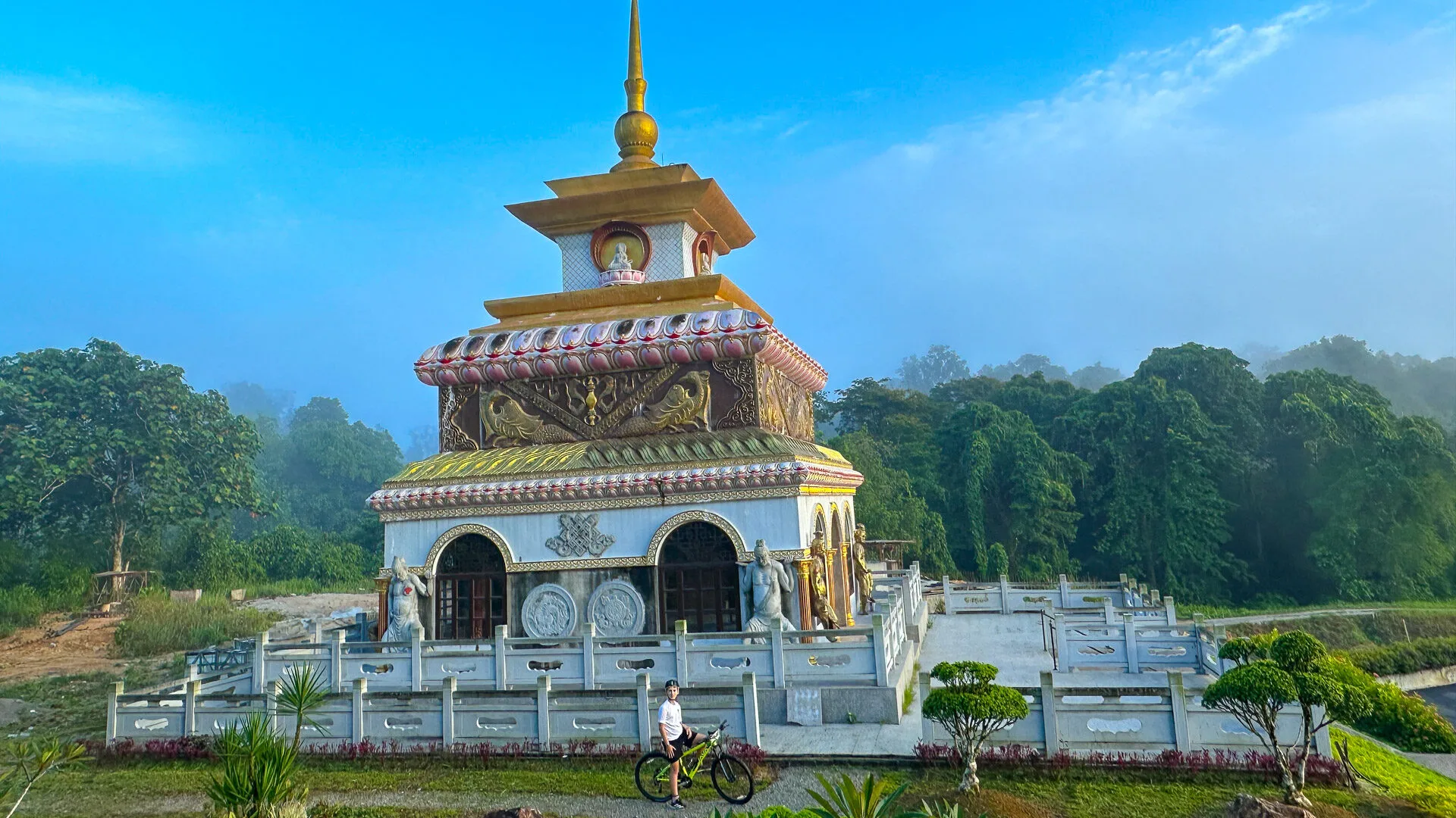 Temple at the Buddhist Village Sarawak Borneo