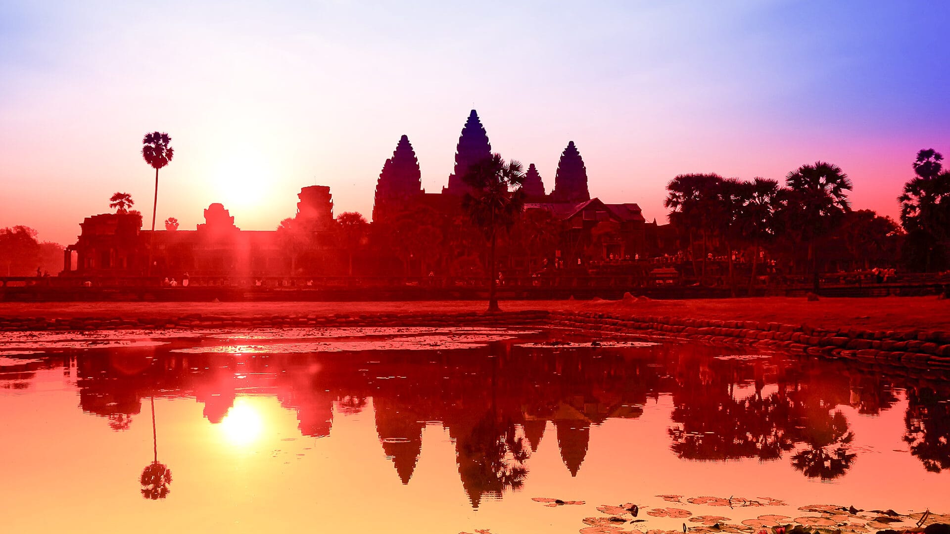 Angkor Wat sunrise at Siem Reap. Cambodia