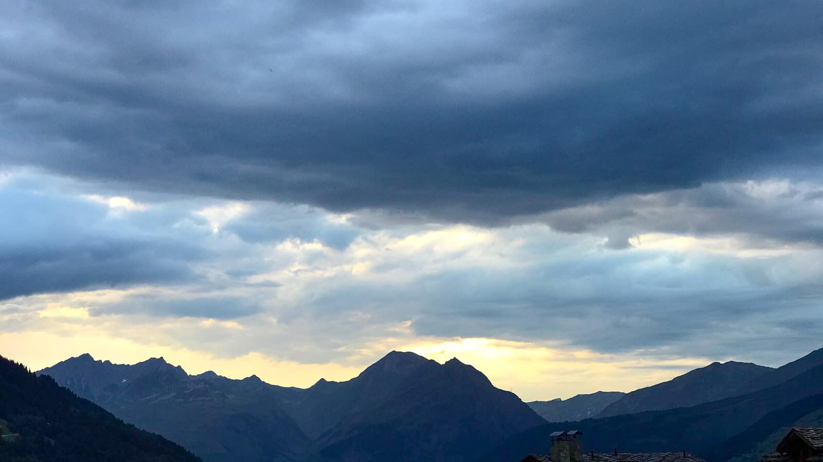 View from the rooms at The Peak, Sainte Foy Tarentaise