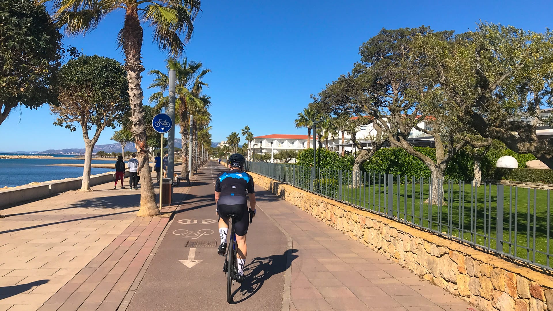 Bike path in Cambrils, Costa Daurada